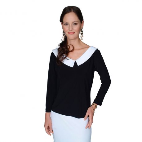 T1008 – Small Collar Top