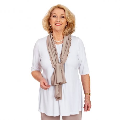 ISA7003A – Fluted Rectangle Scarf